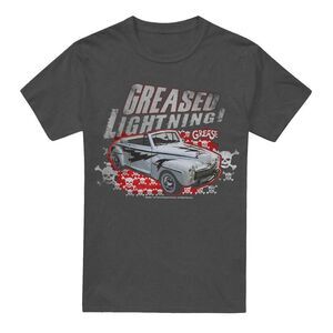 Grease Unisex Adult Greased Lightening T-Shirt / Charcoal
